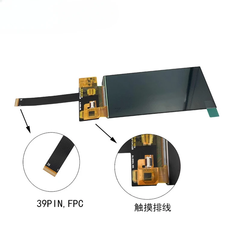 FOR 4.97 inch AMOLED color LCD screen 720 * 1280 with touch cable, game console display