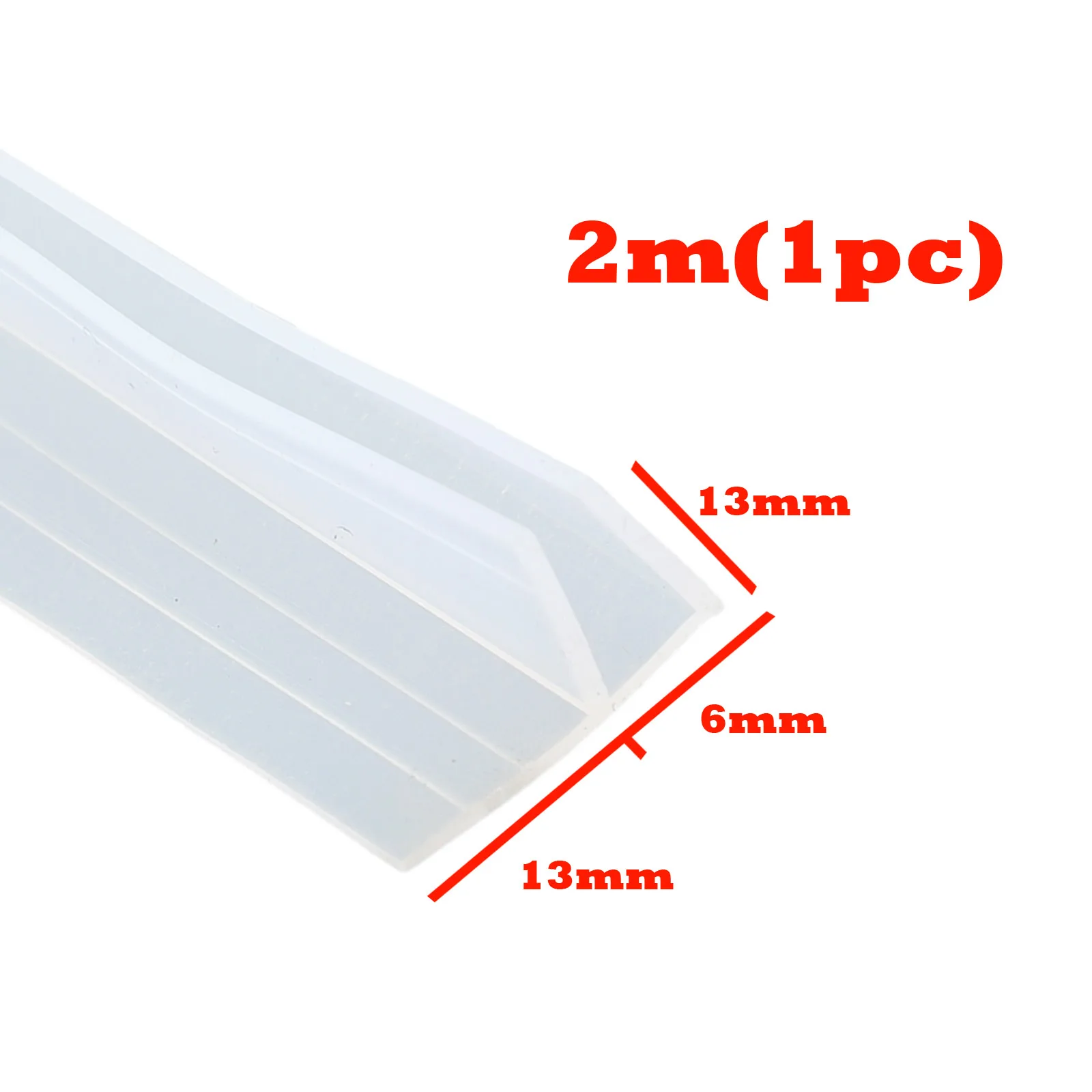 2m F Shape Bath Shower Screen Door Seal Strip For Glass 6mm -Seal Gap- Shower Door Seal Strip Bathroom Accessories