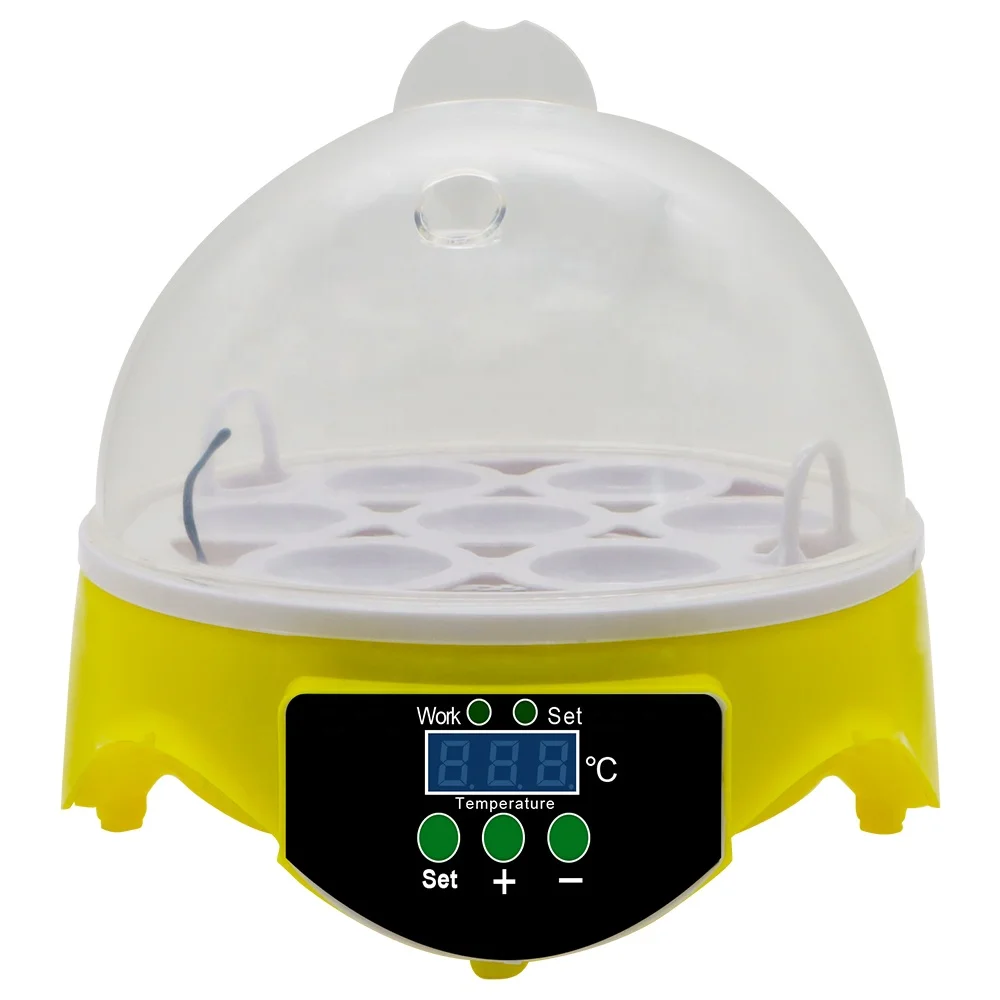 7 Eggs Automatic Incubator Digital Chicken Duck Temperature Control Hatching Machine Farm Poultry Hatching Device EU Plug