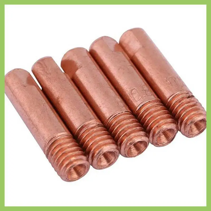 

80 шт. CO2 Mig сварочная горелка с воздушным охлаждением 15AK контактный тип паяльное жало газовое сопло аксессуары для сварочного аппарата 0,8 мм