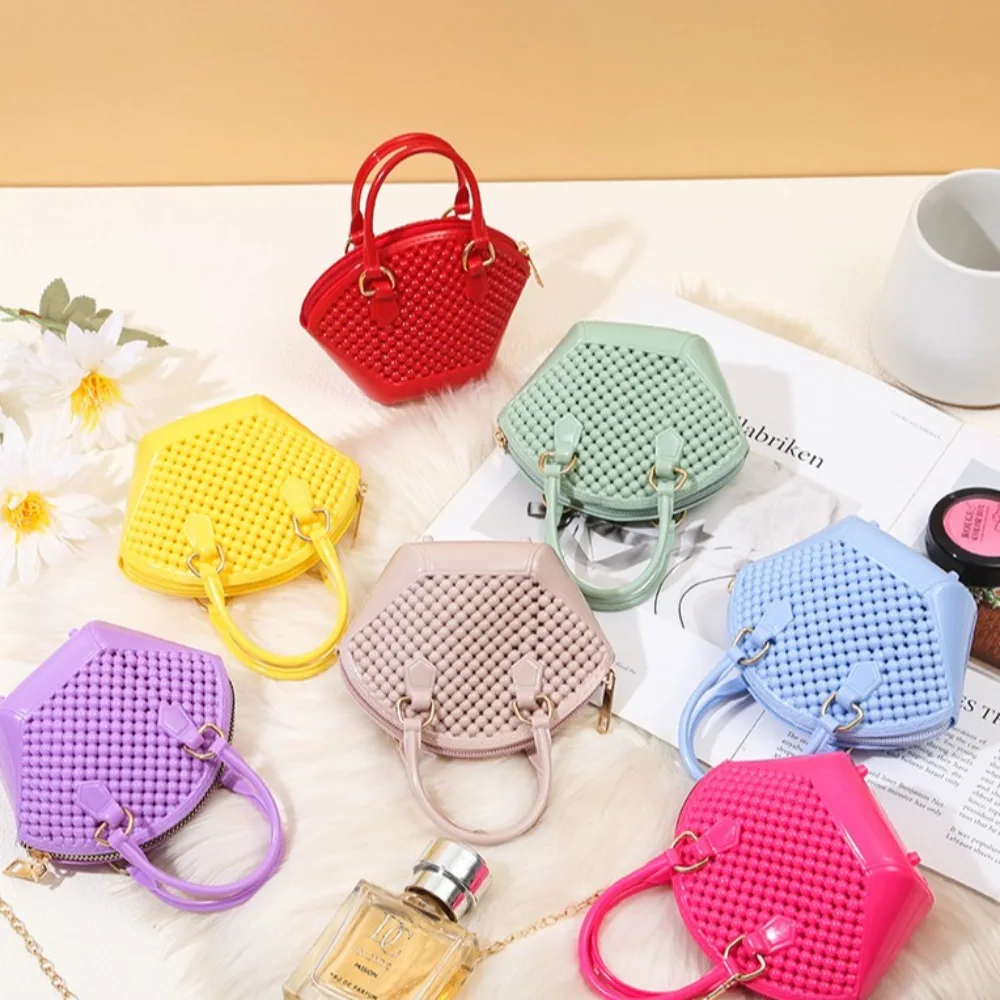 

Trendy Hand-held Beach Bags One Shoulder Transparent Pearl Shell Bag Breathable Handbag Women