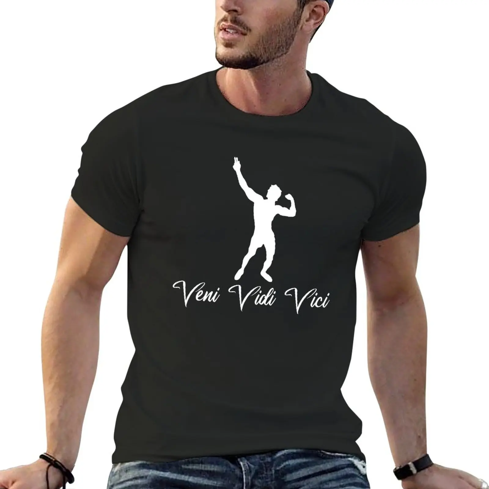 Zyzz Text Sickkunt Gym Bodybuilding Motivational Aesthetic Veni Vidi Vici Design T-Shirt Anime t-shirt men t shirts