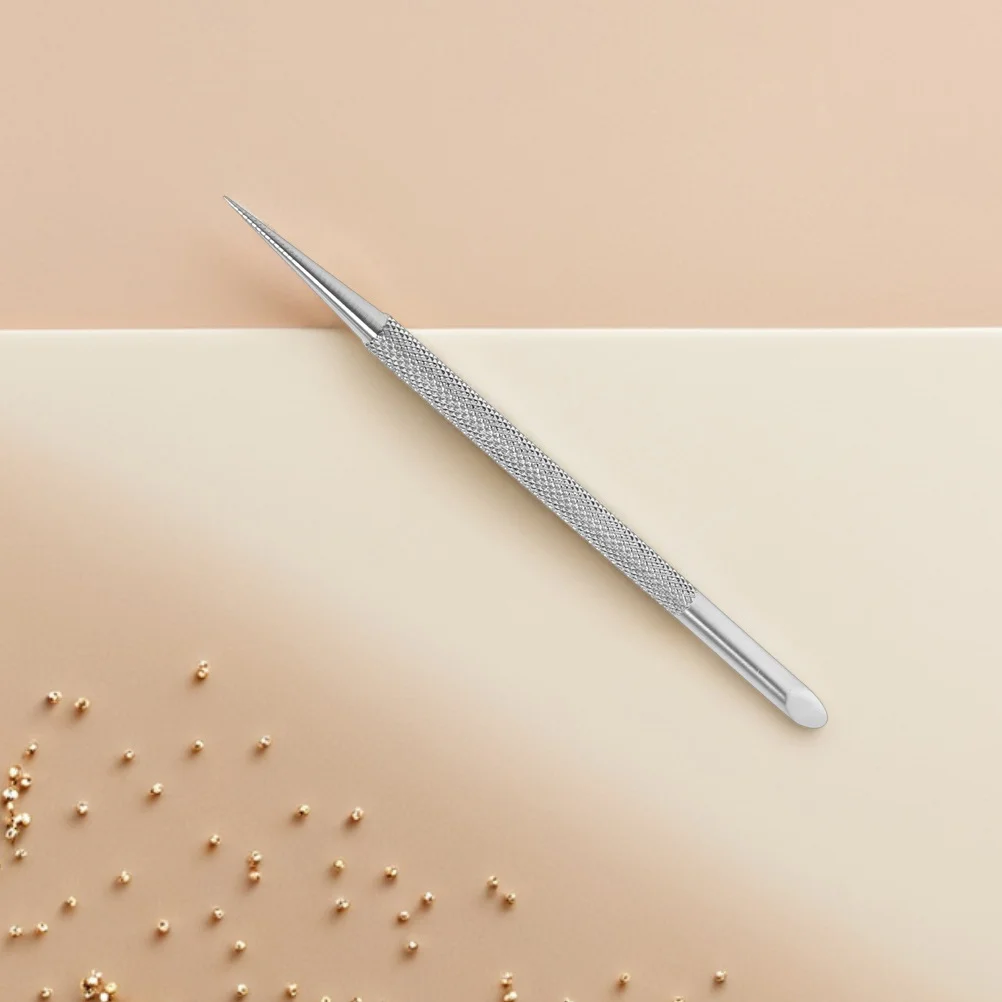 4 قطعة الفولاذ المقاوم للصدأ بشرة الأظافر انتهازي المزدوج نهاية مزيل الجلد الميت مسمار التنقيط أداة مانيكير باديكير أداة تنظيف المحمولة