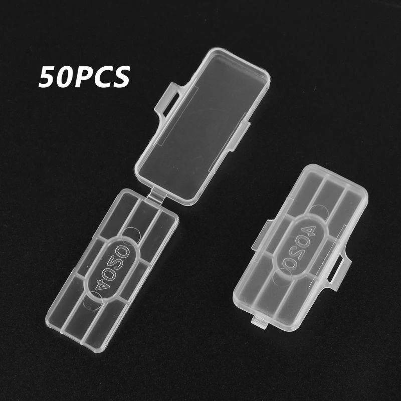 31GJ 50pcs Waterproof Transparent Cable Sign Cards Label Display Identification Box