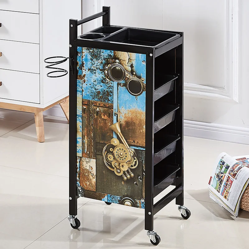 Beauty Salon Tray Cosmetics Trolley Furniture Barber Cart Machine Drawer Wheels Units Cabinet Station Muebles Belleza Spa