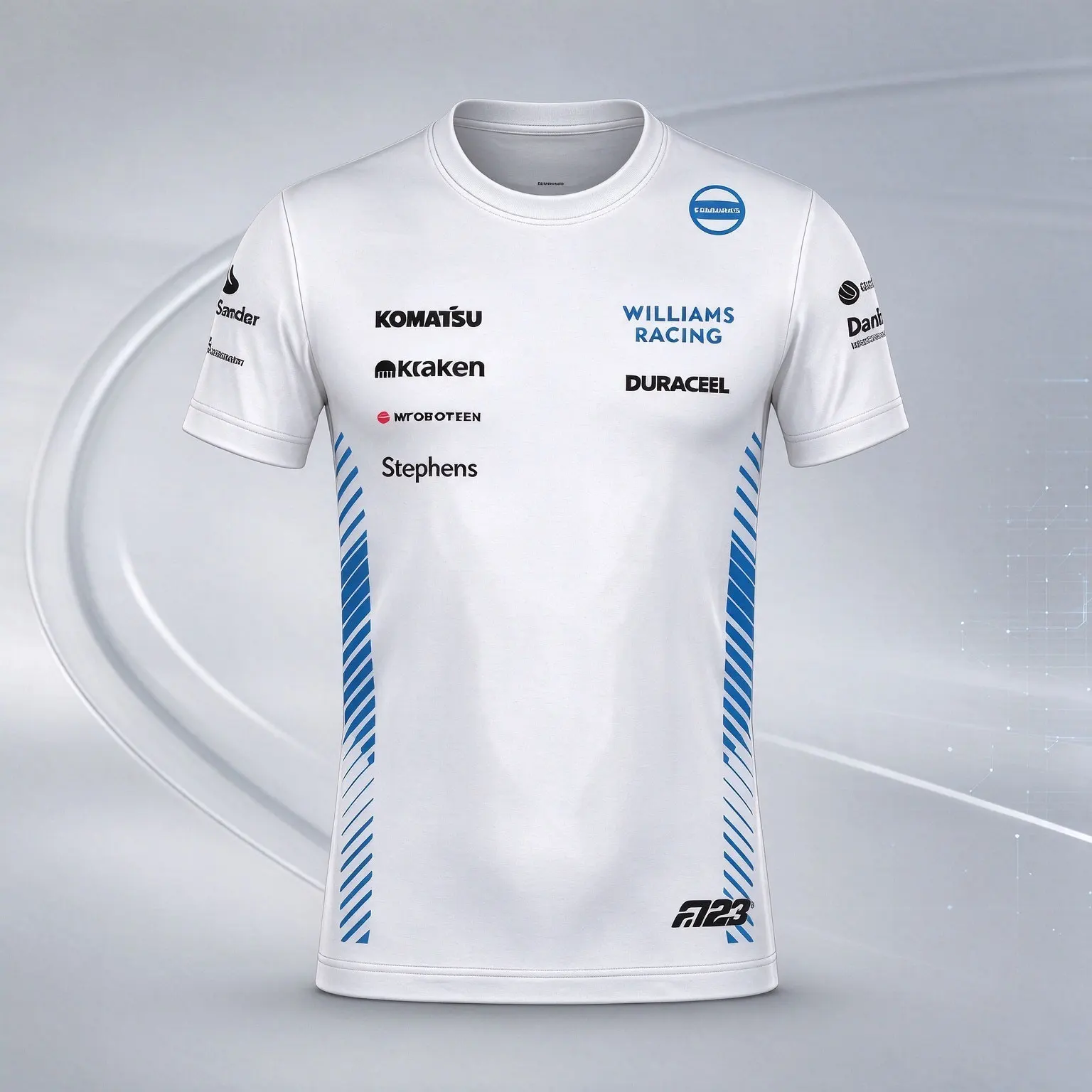 2026 F1 Williams Team T-shirt Carlos Sainz F1 Alex Alben 2026 Men's Sports Street Wear 3D Printed T-shirt