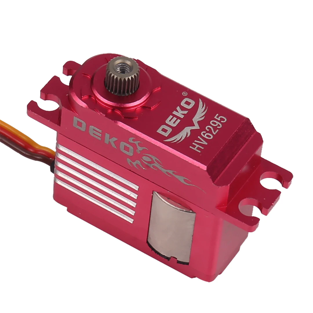 DEKO HV6295 แรงดันไฟฟ้าสูงขนาดกลาง Digital Servo เฮลิคอปเตอร์พวงมาลัยเกียร์ใช้ได้กับ 450/500 Swashplate ล็อคหาง FPV