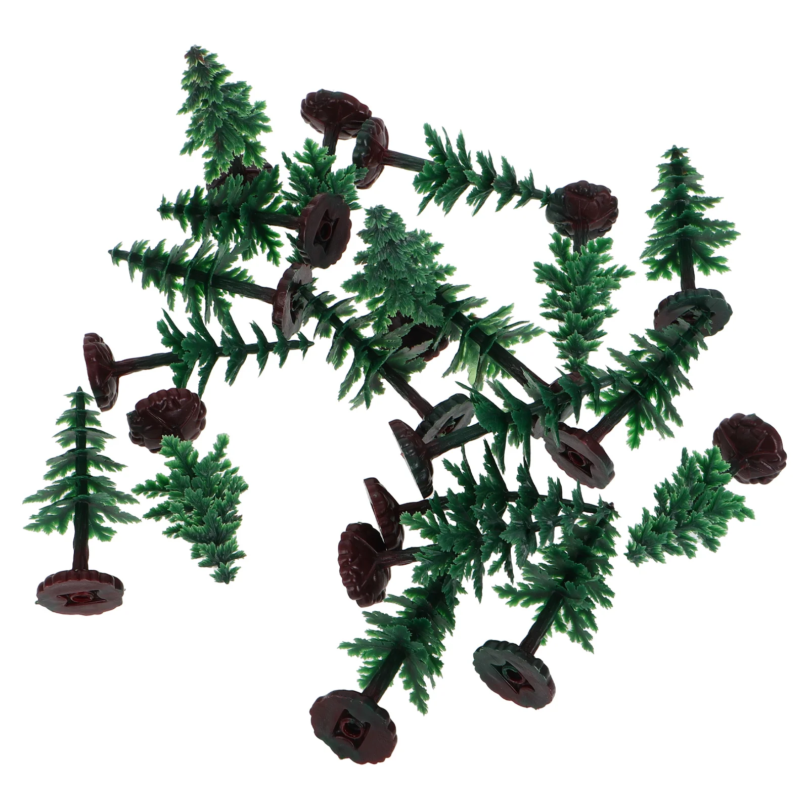 

20pcs Mini Christmas Trees 2.76Inch Tabletop Artificial Pine For Holiday Decor Christmas Scenery Village Xmas Tree Ornament