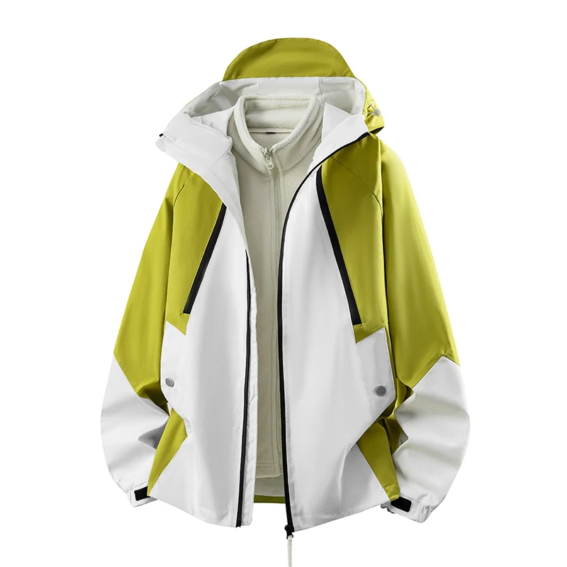 

Съемная внутренняя куртка «три в одном», водонепроницаемый комплект из двух предметов для мужчин, зимний теплый парный спортивный дорожный альпинистский костюм