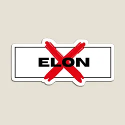 No Elon Shut Up Elon Tesla Elon Musk Is  Magnet Baby Refrigerator Children Cute Colorful  for Fridge Organizer Decor Stickers