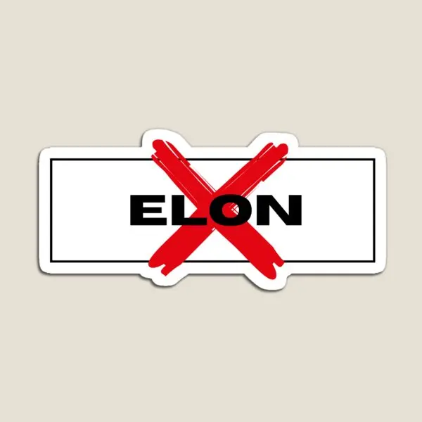 No Elon Shut Up Elon Tesla Elon Musk Is  Magnet Baby Refrigerator Children Cute Colorful  for Fridge Organizer Decor Stickers