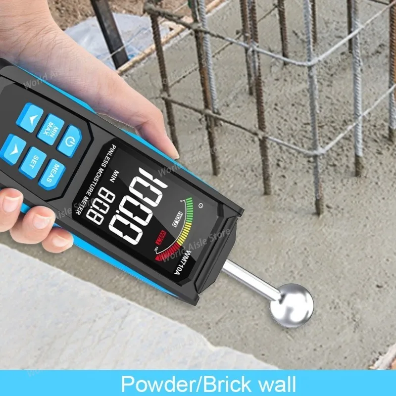 Pinless Moisture Meter Non-destructive Hygrometer Digital Wood Timber Damp Detector Humidity Tester for Wall Paper Floor