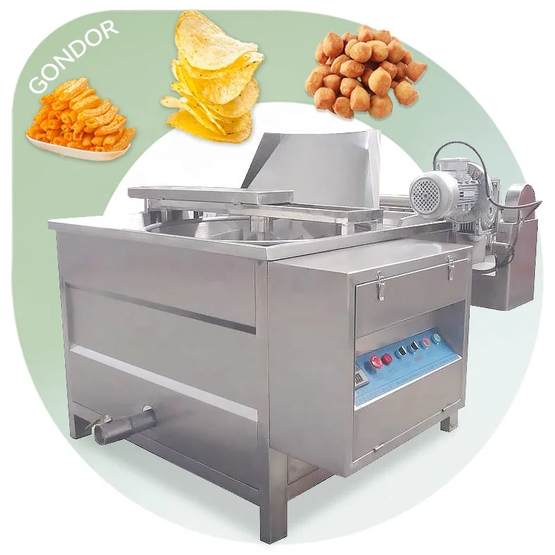 Freidora Industrial de Gas para Alimentos: Alitas de Pollo Fritas, Chin Chin, Papas Fritas