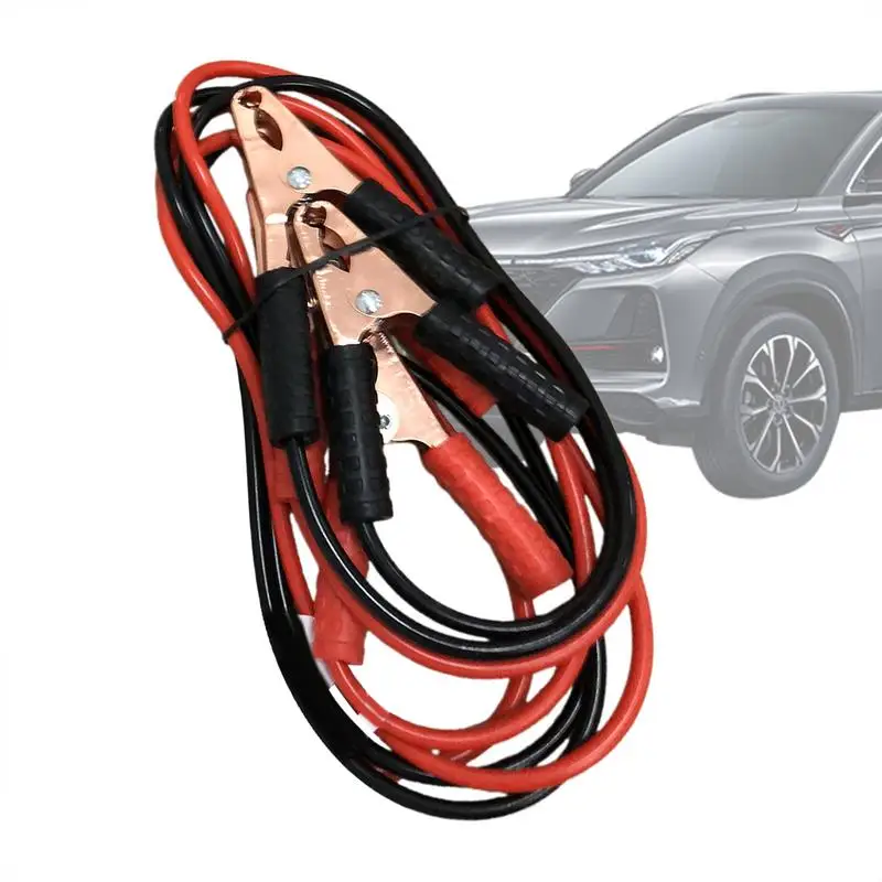 1.5m 500A Car Battery Jump Cable Boosters Cable Line Emer​gency Jump Starters Leads Van Trunks SUV Double-Ended with Clamps Clip