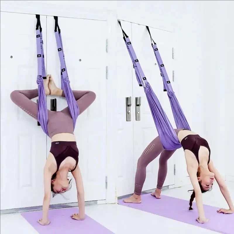 

Aerial yoga ropes, splits and leg pressing, stretching assistance hammock, waist bending and handstand ropes, anti-gravity train