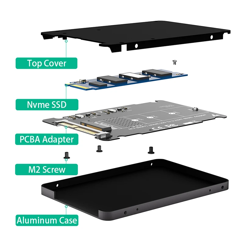 U.2 to NGFF M.2 M-Key PCIe SSD Чехол Box для материнской платы заменить SSD 750 P3600 P3700 M.2 на U.2 адаптер SFF-8639 NVME SSD корпус