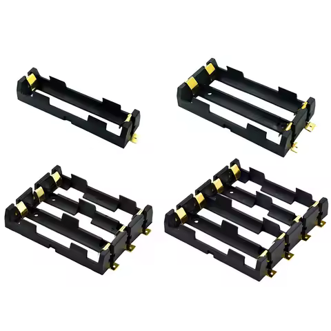 18650 SMT Battery Holder 18650 SMD Battery Box With Bronze Pins Rechargeable Battery Holder Clip Storage Case Power Bank