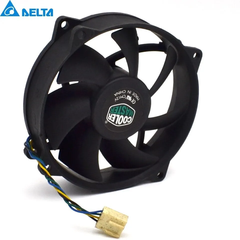 9025 9CM Round Fan 4 Line Ball AFB0912VH 12V 0.60A Hole 7.2CM For Delta