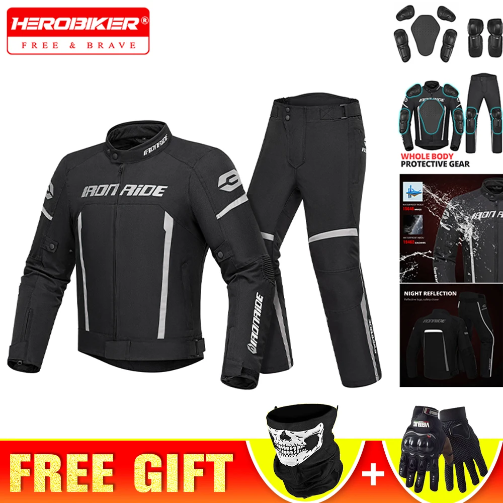 

Men's Motorcycle Jacket Waterproof Men's Jackets Coldproof Winter Coat Keep Warm Motorcycle Accessories Anti-drop Protection