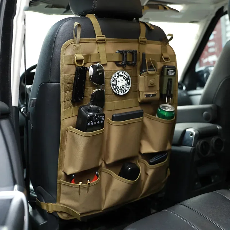 

Car Organizer Seat Back Storage Bag Multifunction Camo Hanging Bags Car Stowing Tidying Pocket Interior Accessories 1 Piece