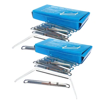 100 Stück Metalbindingclipbindingringbindingstrip Binder Clips Praktischer Ordner 8 cm Schreibwarenzubehör Buchbinderei