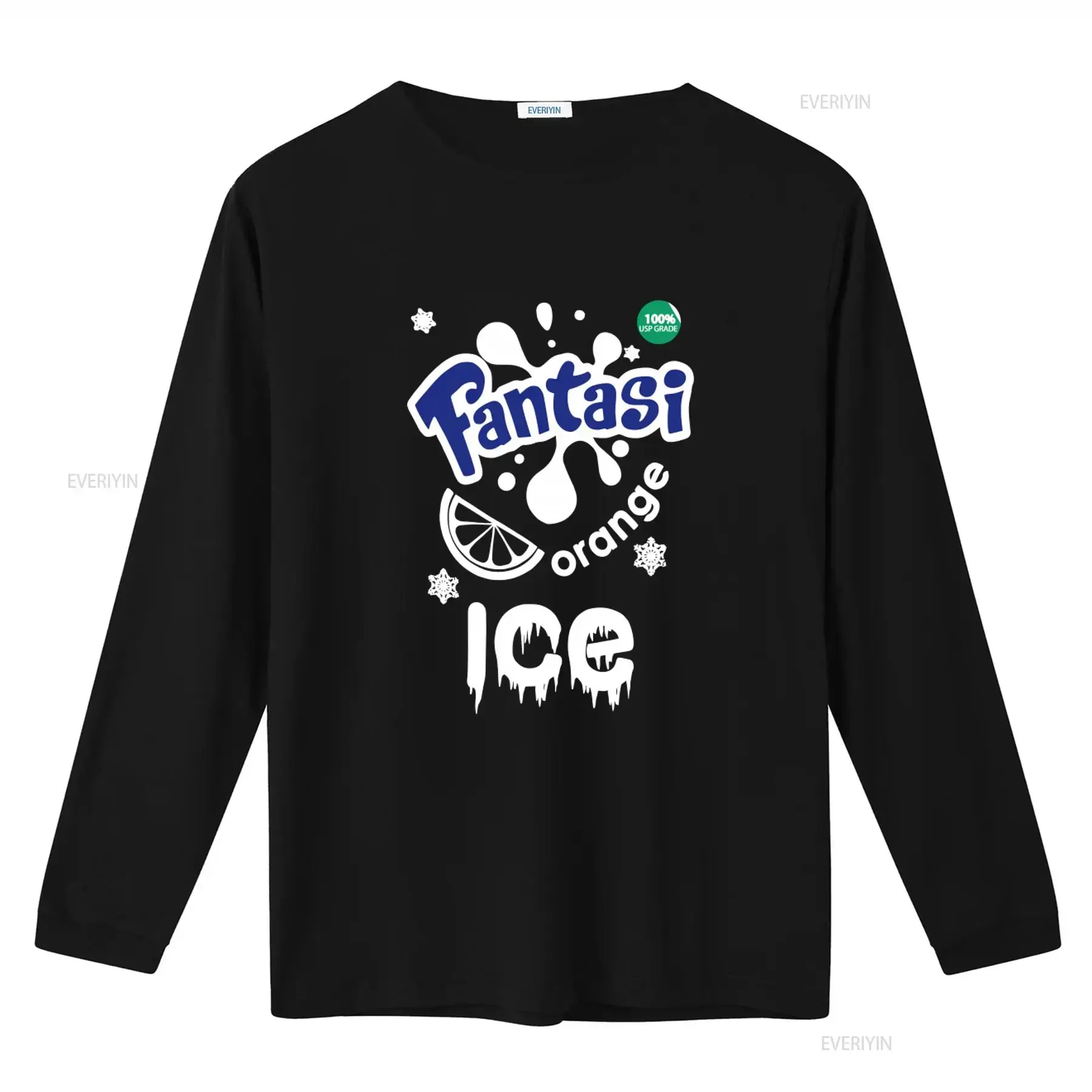 Fantasi Orange Ice T Shirt 100 USP Grade Soda Inspired Design Available in Size L vintage Washed Slightly Stylish Comfortable