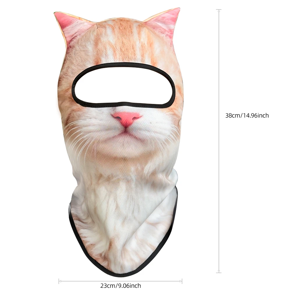 Immagine 7: Passamontagna 3D a Forma di Gatto con Orecchie, Adatto per Festival Musicali, Rave, Sci, Halloween o Feste all'Aperto