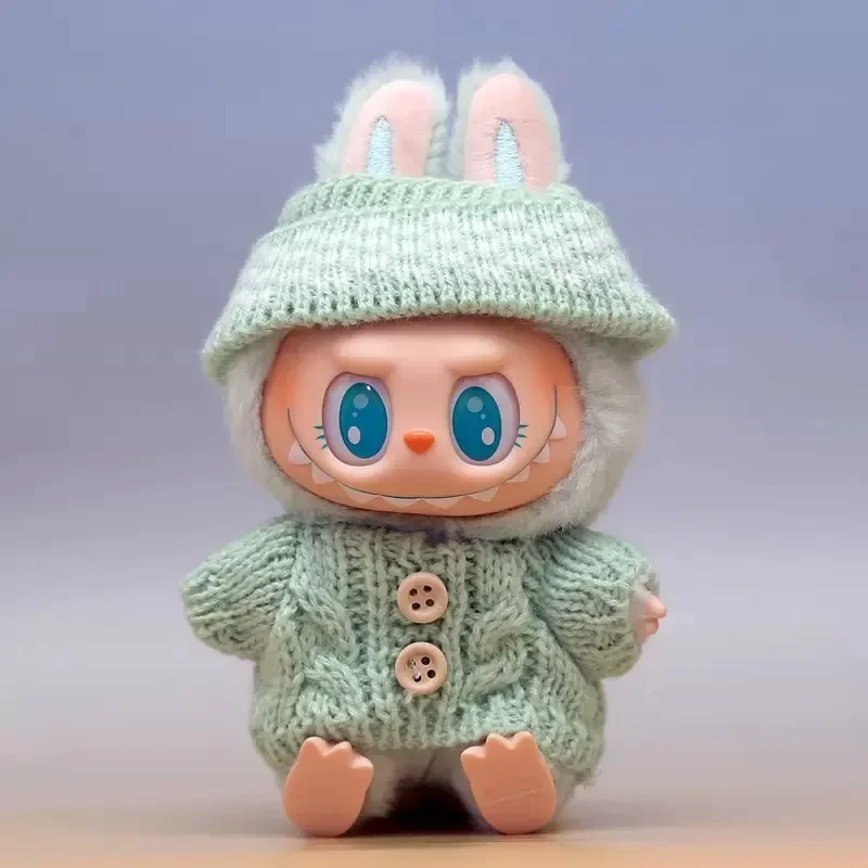 15/17 centimetri Ropa Labubu Vestiti per le Bambole Outfit Accessori Per Labubu V2 V1 Peluche Abbigliamento per Bambole Colorato Maglione Giocattolo Del Capretto Ragazza regalo