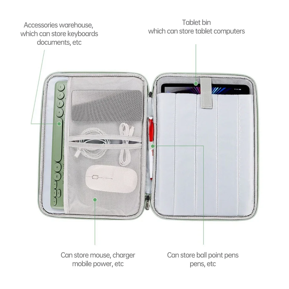 حافظة لجهاز iPad 10th 9 8 7 6 Generation Pro 11 12.9 2022 XiaoMi Pad 5 غطاء كيس مزموم مقاوم للصدمات 2025 Air 5/4/3/2/1 #4