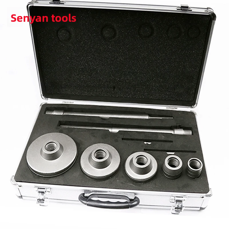 Premium Wall Hole Cutter Kit with Aluminum Storage, Round Shank & SDS Extension Rod Concrete & Brick Drilling