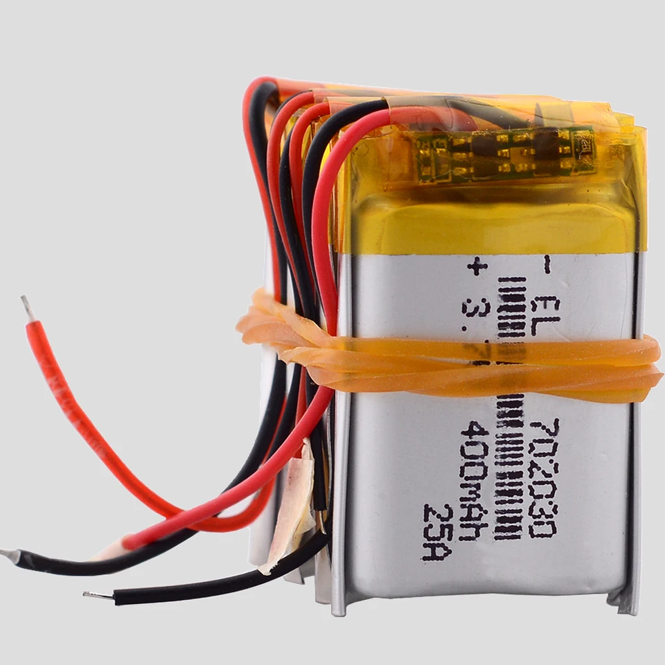 JST1.25 2p JST2.0 2P 3.7V 500mAh 702030 Rechargeable Lithium li