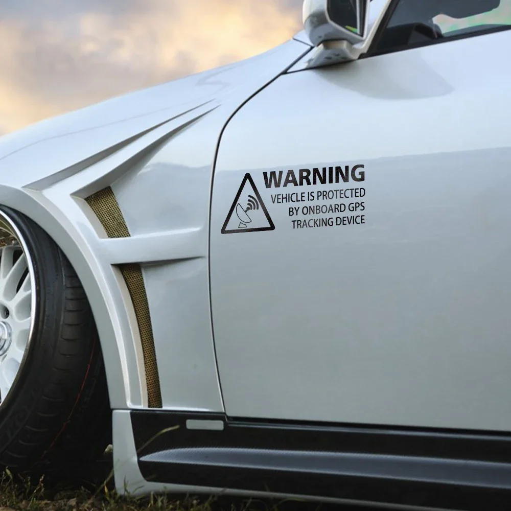 تحذير على اللوح لاصق للسيارة والشاحنة وجهاز تتبع بنظام تحديد المواقع والشارات الفينيل ومكافحة السرقة وعلامة السلامة والمركبات والشاحنات وسيارات الأجرة والقوارب