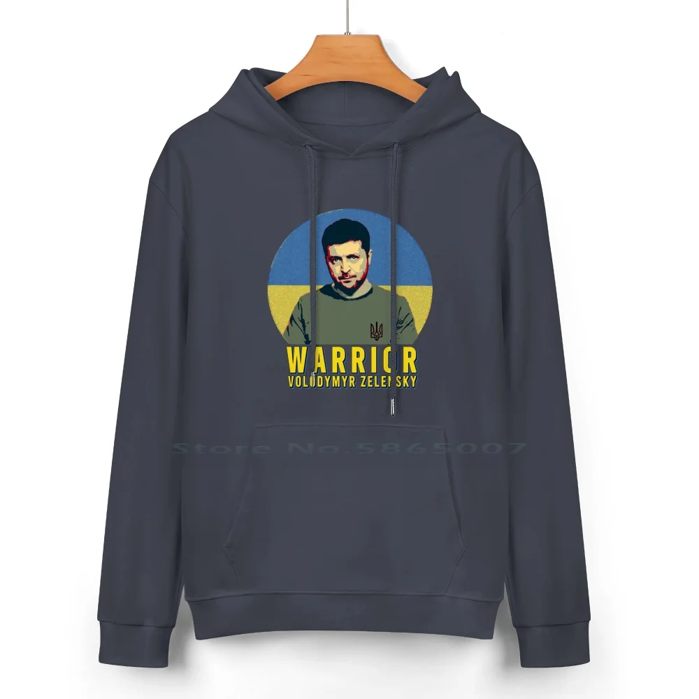 Zelenski | Volodymyr Zelensky | Ukrainian Flag Retro Pure Cotton Hoodie Sweater 24 Colors Zelenski Zelenskiy Zelenski President