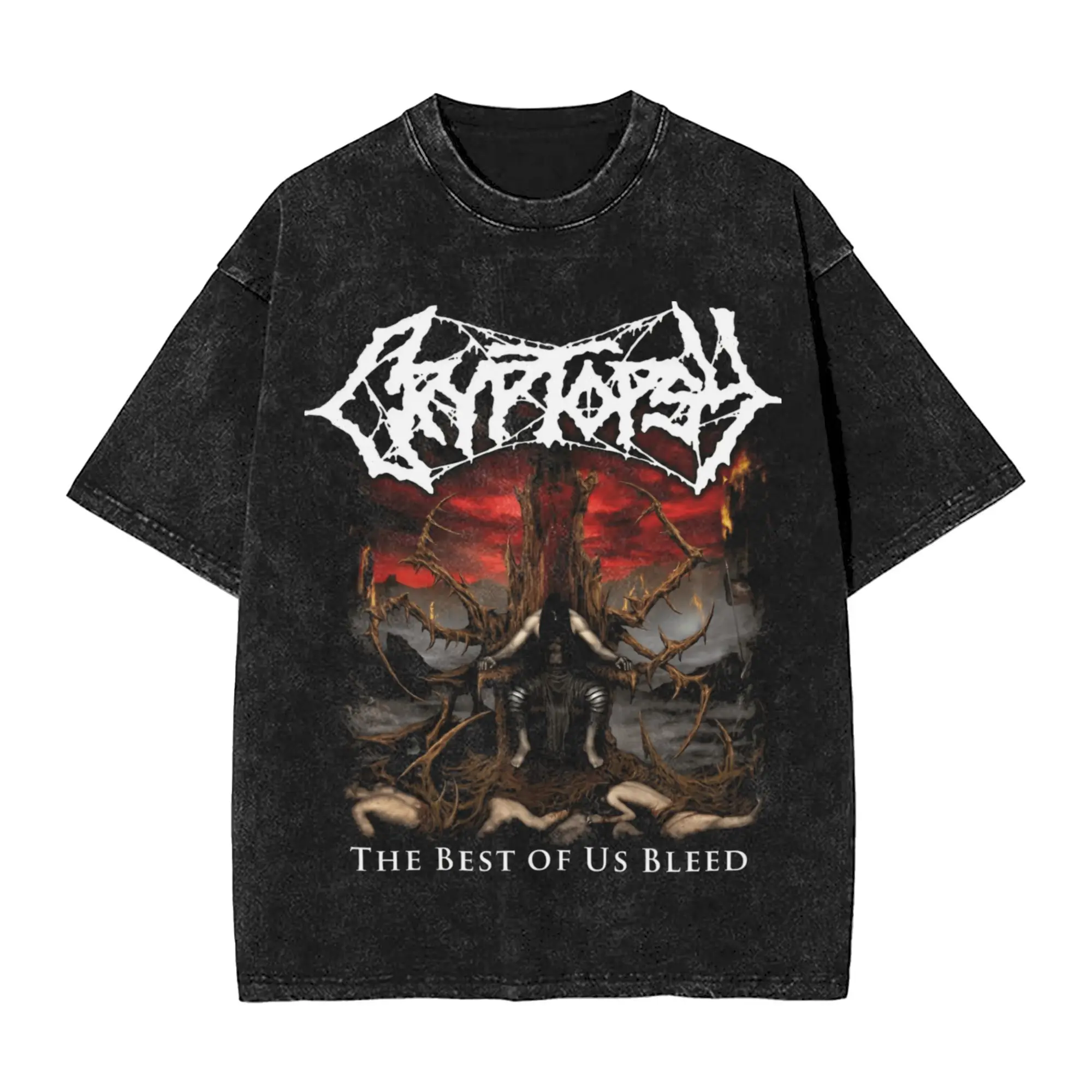 

Cryptopsy T Shirt Men Cotton Vintage T-Shirt Crew Neck Tees Short Sleeve Clothing New Arrival