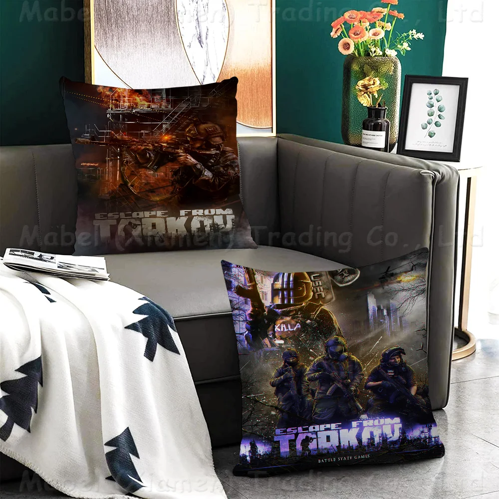 Escape From Tarkov Game Pillowcase Toon Gift Cushion Cover Bedroom Home Sofa Chair Seat Decor Pillow Case