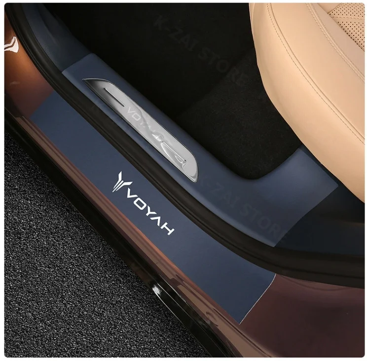 Car interior decoration accessories, door sill strip protective pad, dirt resistant patch for DONGFENG Voyah Free 2th 2024