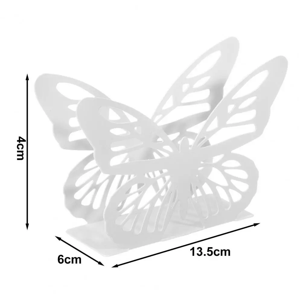 Paper Towel Holder Creativity Exquisite Stainless Steel Butterfly Shape Tissue Storage Rack Napkin Dispenser Home Decoration