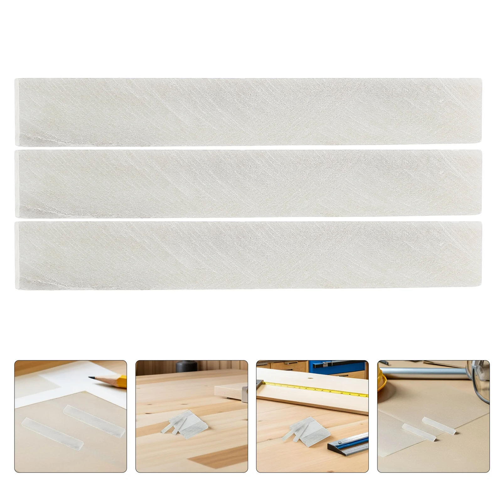 

42Pcs Flat Soapstone Writing Marker Industrial Welding Pen Thick Natural White Square Soapstone Pencil Refills High Visibility