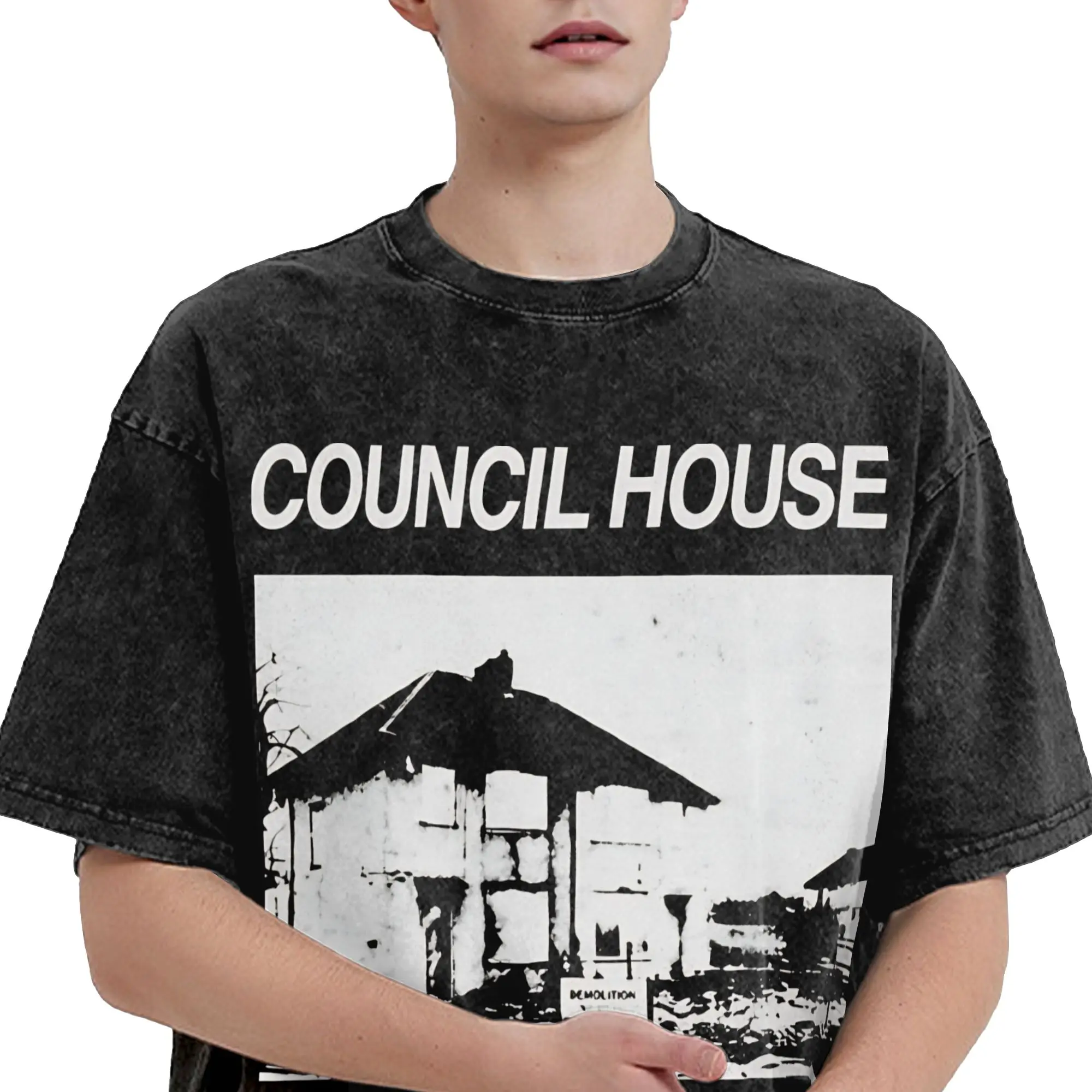 EsDeeKid Rebel Rapper  Merch Washed T Shirt for Men Women Streetwear Hip Hop T-Shirt Summer  Tees Tops Short Sleeve