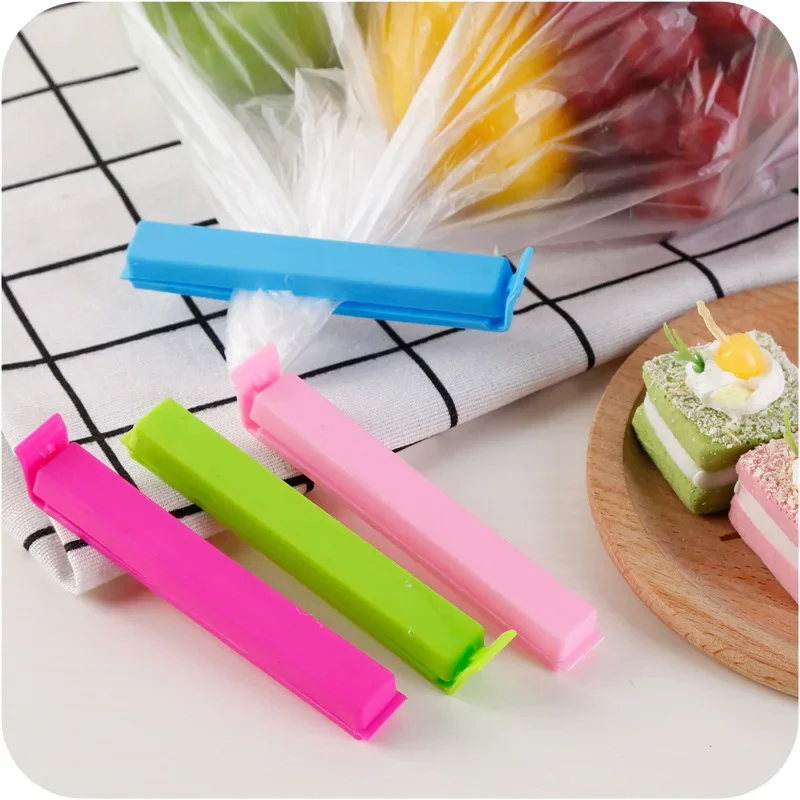 Portable New Kitchen Storage Food Snack Seal Sealing Bag Clips Sealer Clamp Plastic Tool Kitchen Accessories