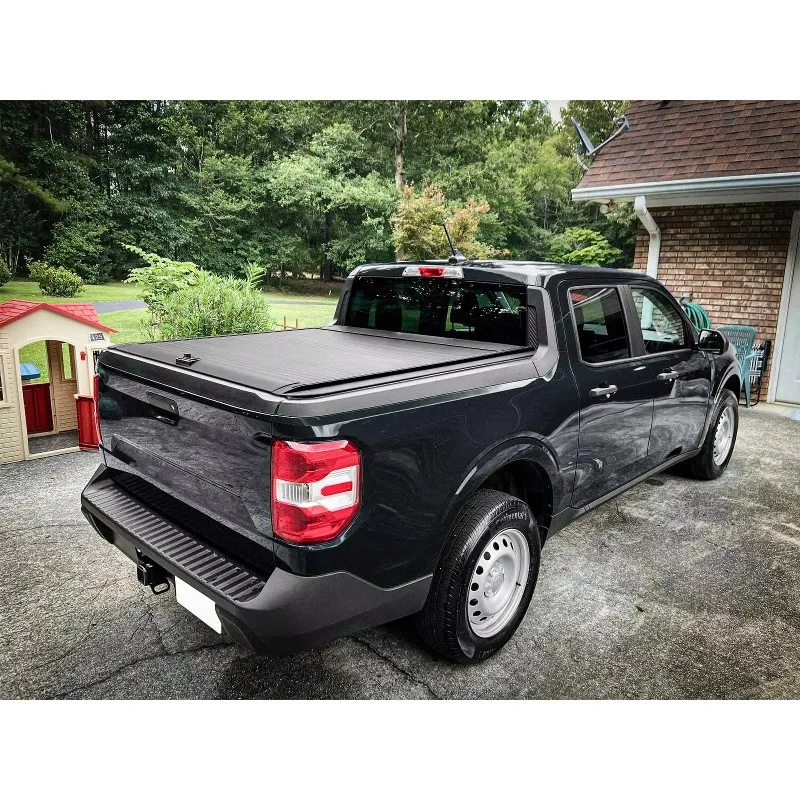 

Krono Wild Pickup Aluminum 6.5ft Folding Waterproof Off-road Tonneau For F150 Retractable Truck Bed Cover