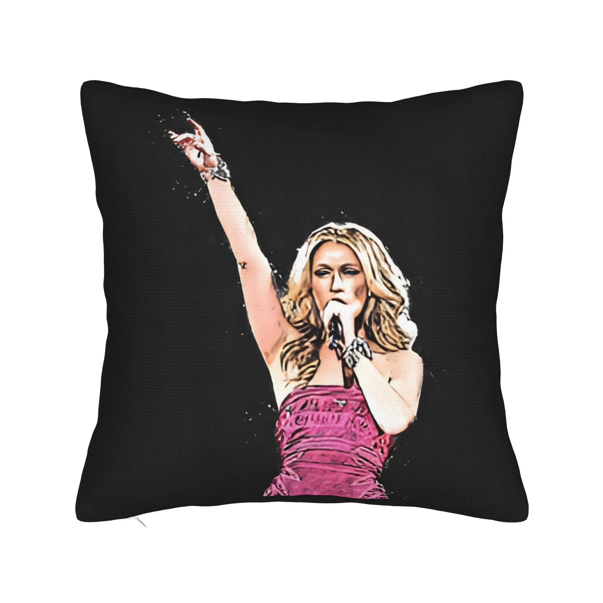 C-Celineds Dion Queen of Power Ballads Pillowcases  Vintage Pillow Case For Sofa Couch Bed Living Room Custom Pillow Cover