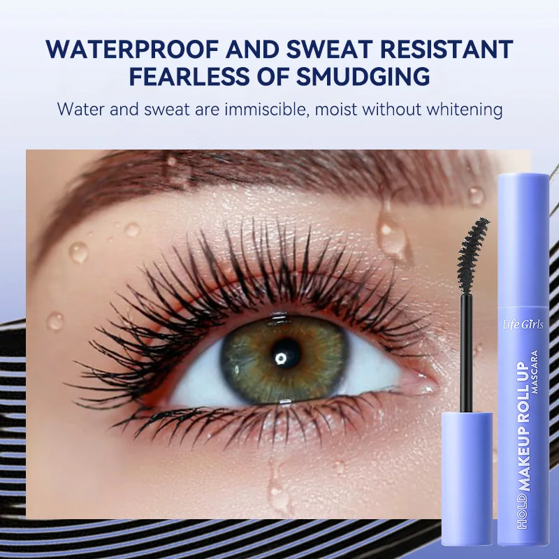 Life Girls Curly Mascara, thick and natural, waterproof and won't smudge makeup, styling base cream, natural and slightly curly