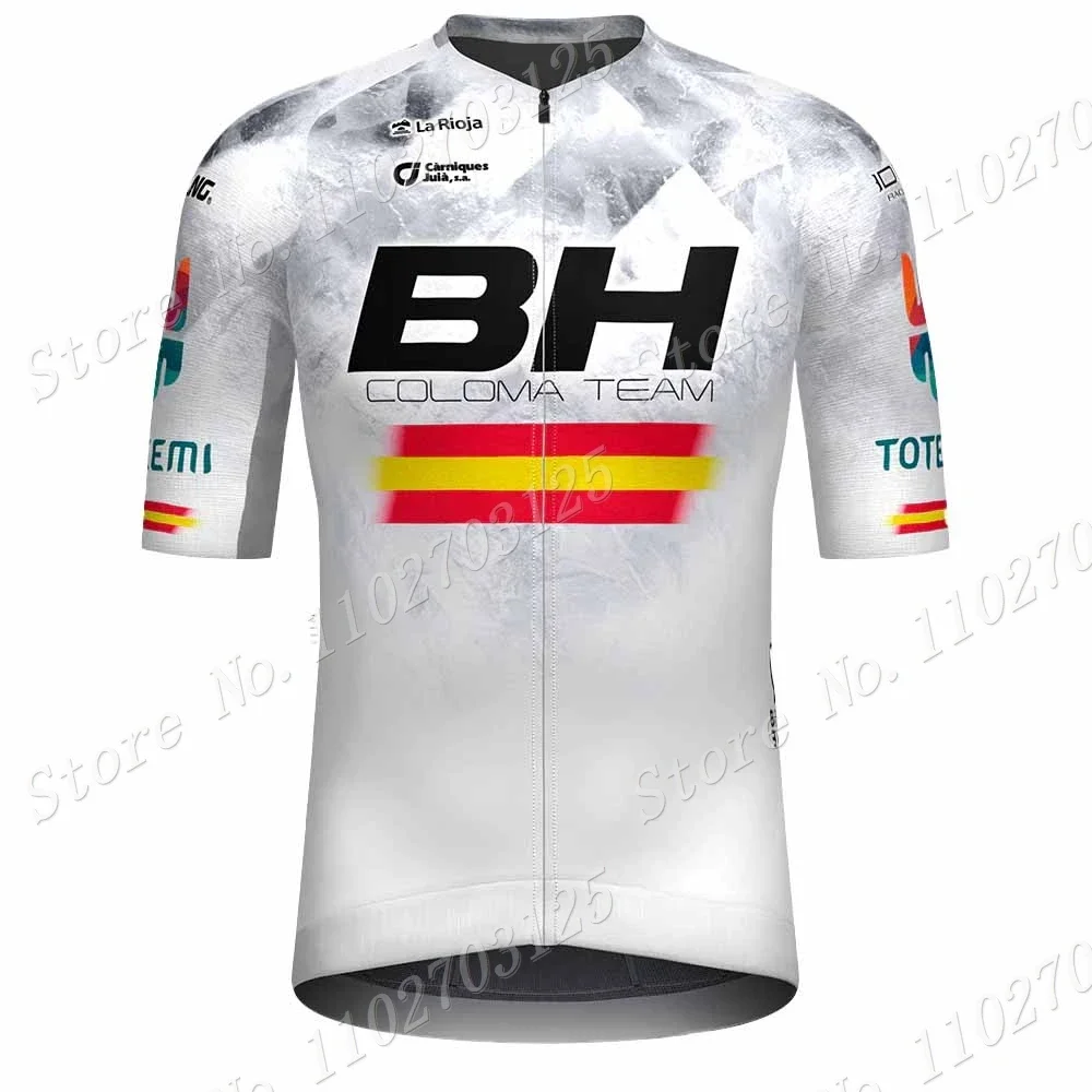 White BH Coloma Team 2024 Cycling Jersey Set Mens Short Sleeve Red Clothing Road Bike Shirts Suit Bicycle Bib Shorts MTB Maillot