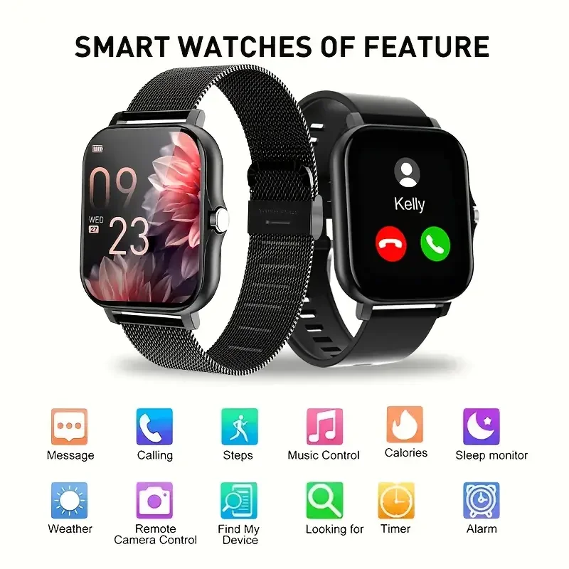 LAXASFIT Nuovo Smartwatch Bluetooth Talking Smartwatch Dialer Orologio intelligente Fitness Tracker Logging del sonno Smartwatch per Android IOS