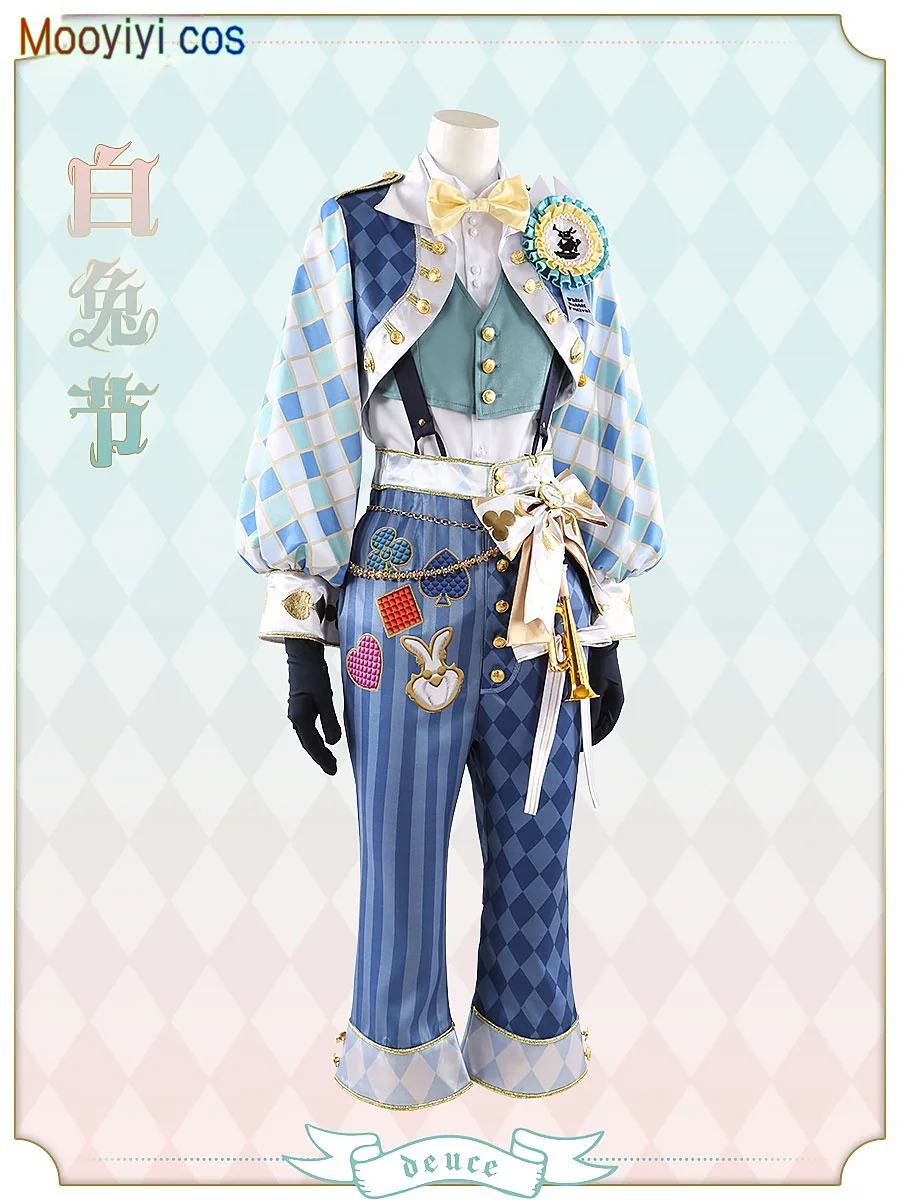 Mooyiyi cos Deuce 코스프레 코스튬, 할로윈 크리스마스 역할 놀이 파티, 만화 전시 게임, 애니메이션 흰 토끼 축제