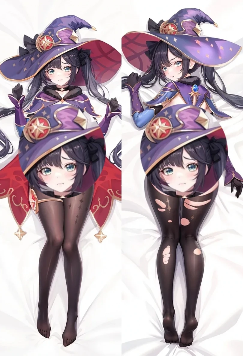 

Game Impact Mona Cosplay Dakimakura Pillow Case Hugging Body Prop