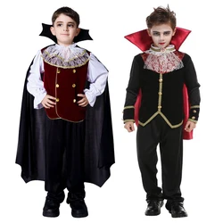 Umorden fiesta de Carnaval Halloween niños cuenta Drácula disfraz de vampiro gótico fantasía Príncipe vampiro Cosplay para niños