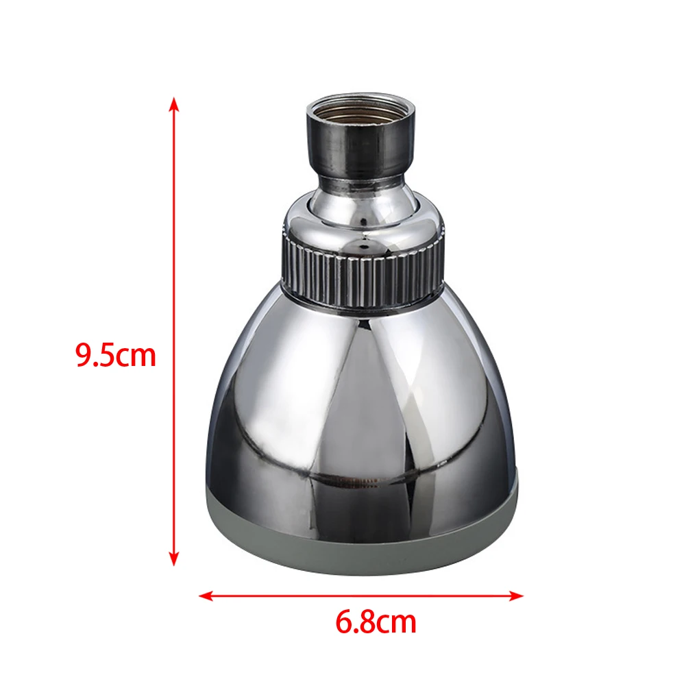 Brand New Shower Head Top Plating Power Replacement Rotate Round Showerhead ​​degrees ABS Plastic Adjustable