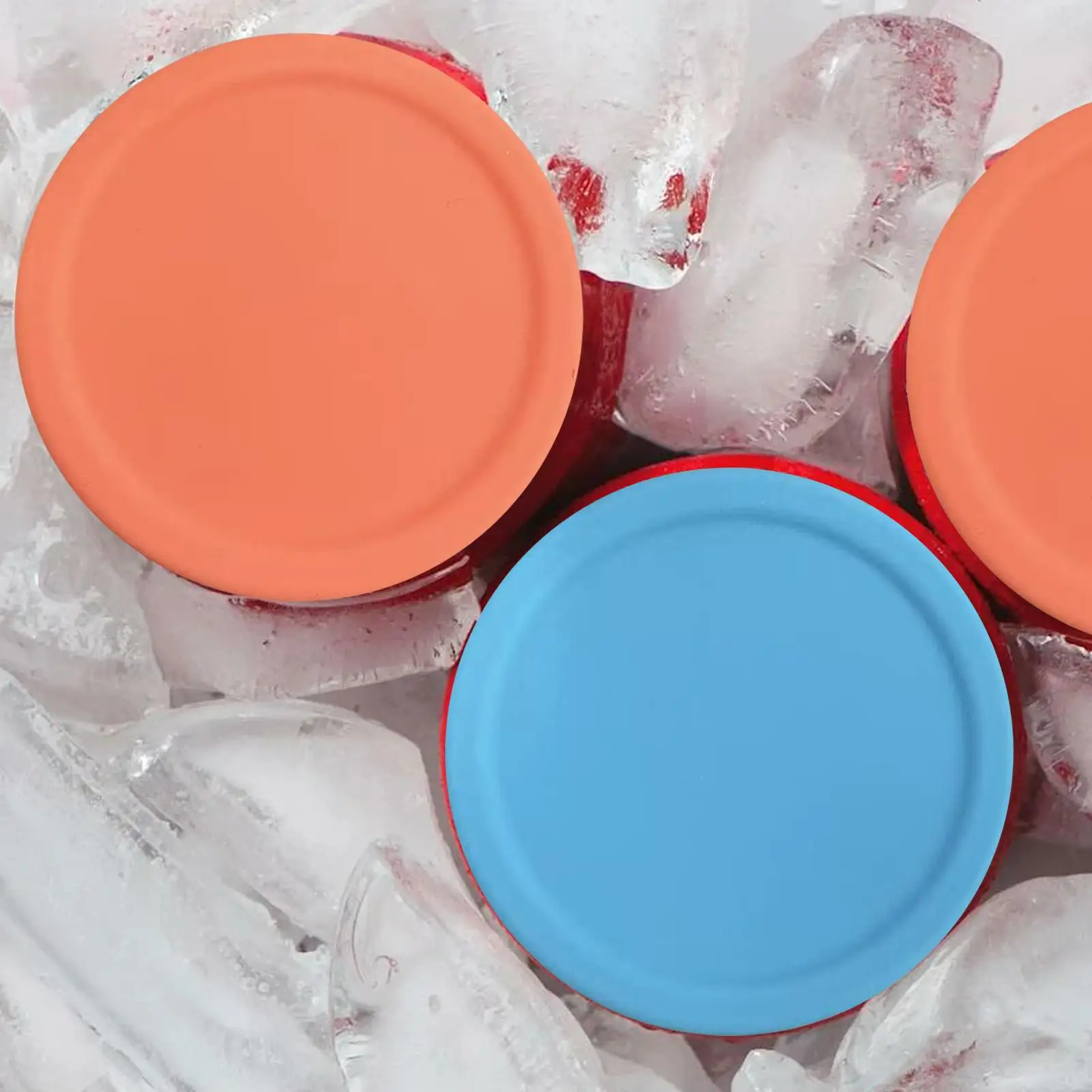 

Силиконовая крышка для банки, 2-х предметная крышка для кастрюли со стандартным размером, можно мыть в посудомоечной машине, крышка для банки для путешествий, кемпинга, офиса, кухни